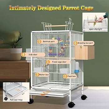 Amazon.com : Original Bird Cage Bird Cage with Stand White